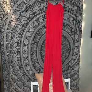 Red jumpsuit